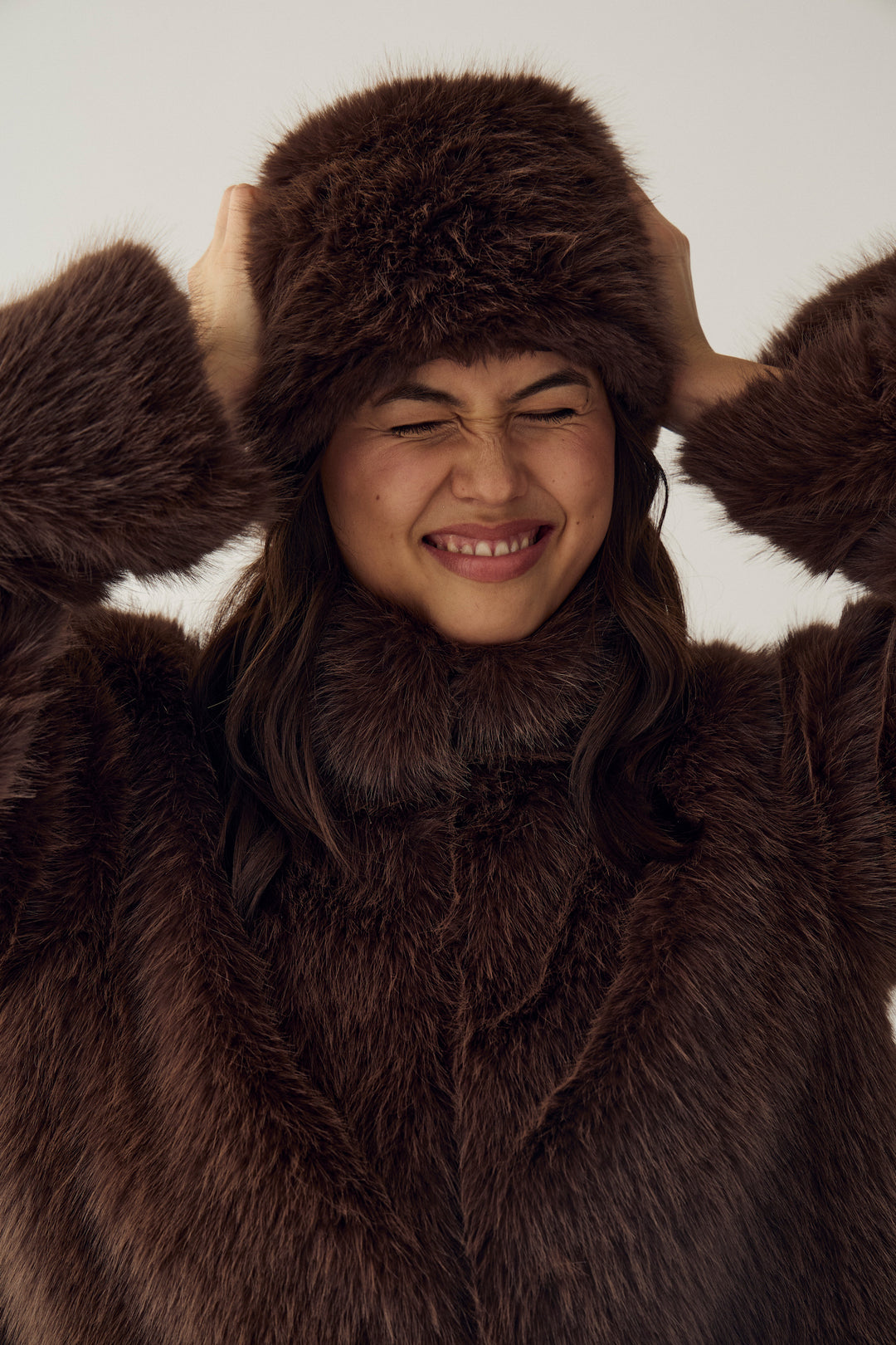 Fur hat - Chocolate