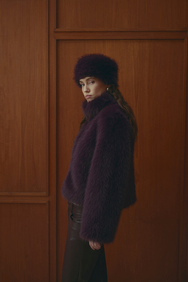 Fur hat - Winter Bloom