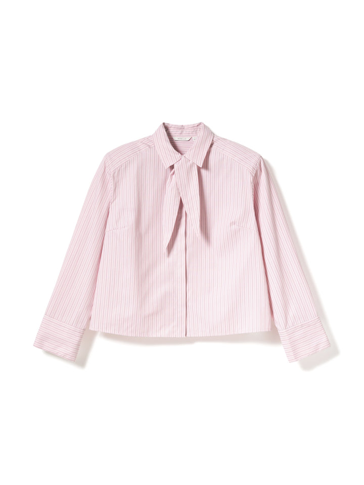 Mira Shirt, Light Pink Stripe