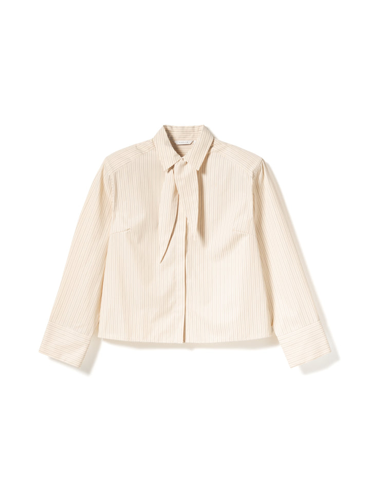 Mira Shirt, Cream Stripe