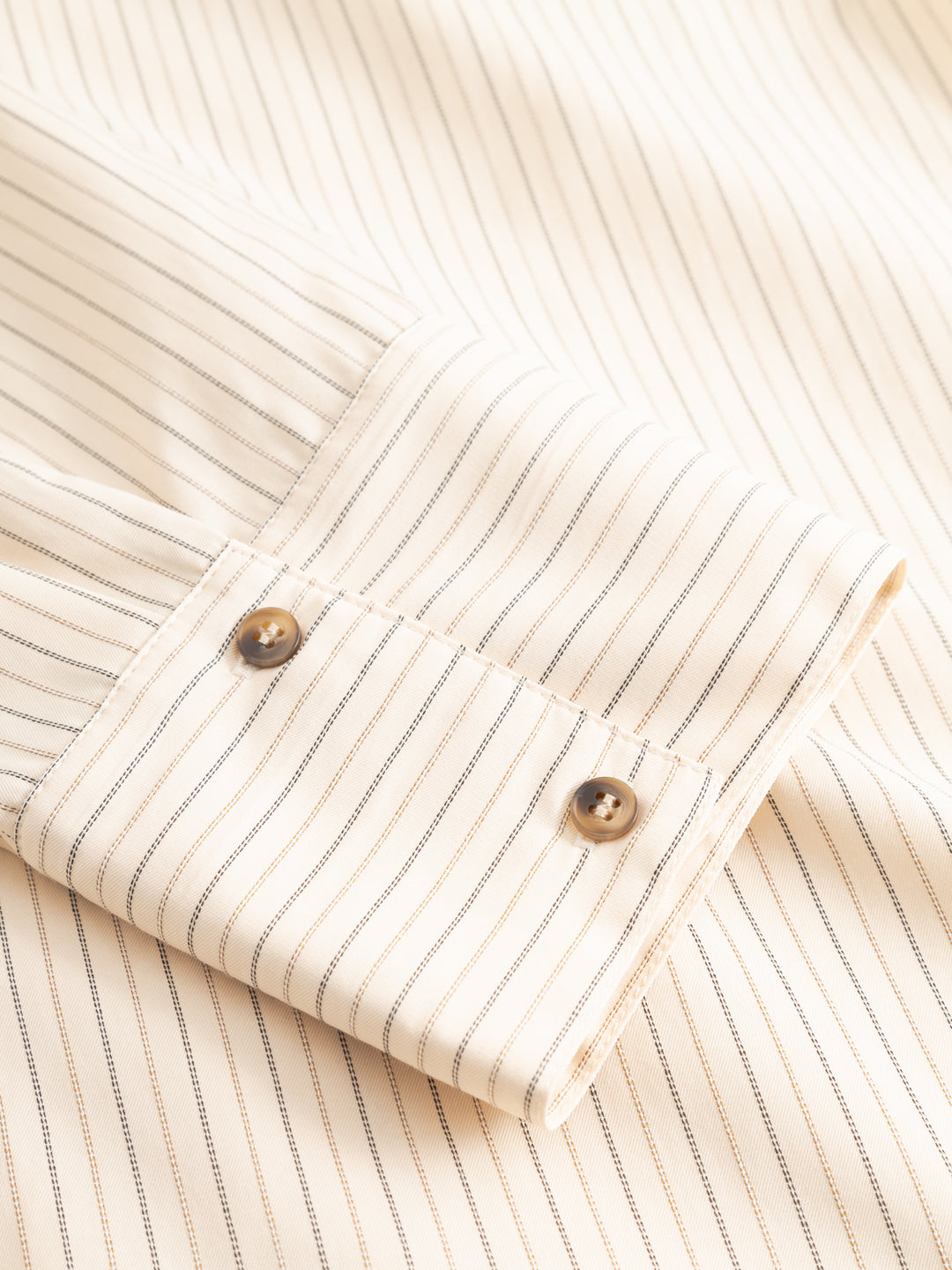 Mira Shirt, Cream Stripe