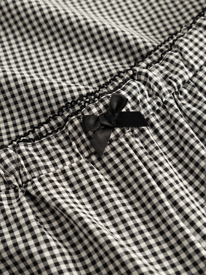 Samira Pants, Black Check