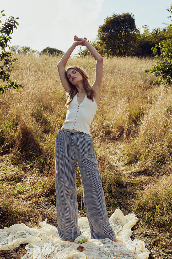 Samira Pants, Black Check