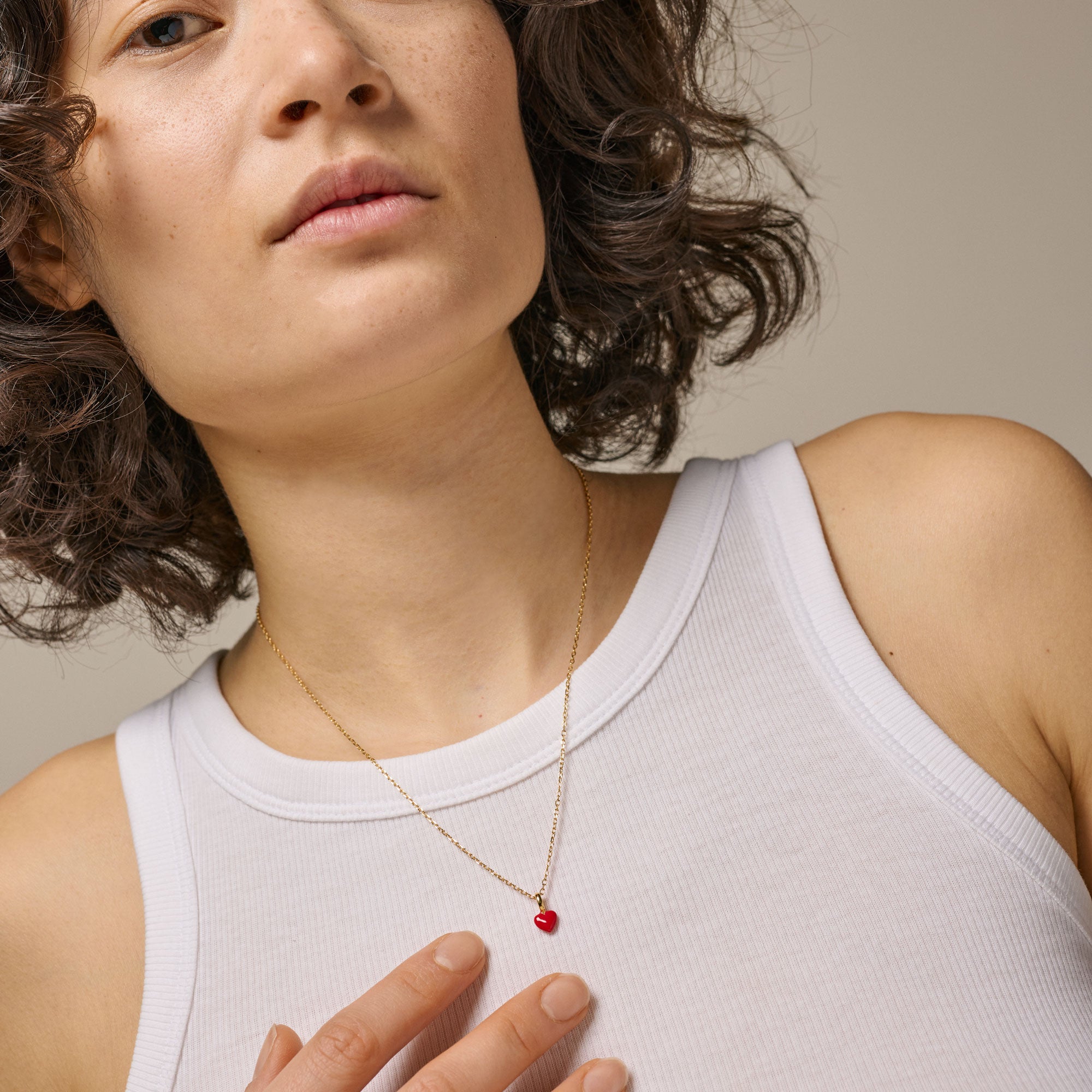 Necklace, Amore, Red