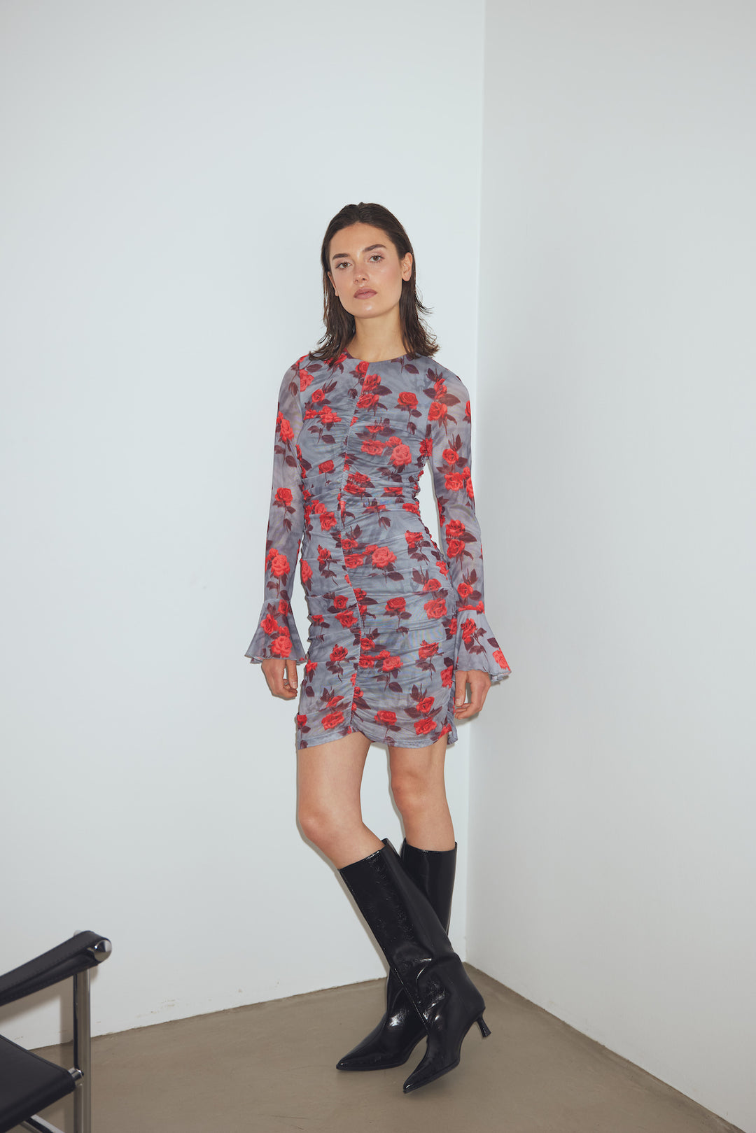 Lavetta Dress, Rose Print