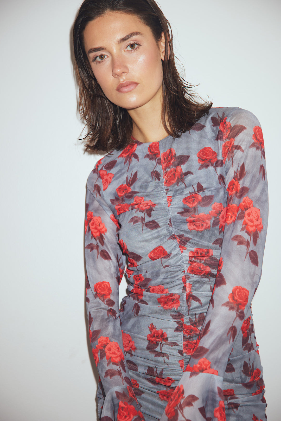 Lavetta Dress, Rose Print