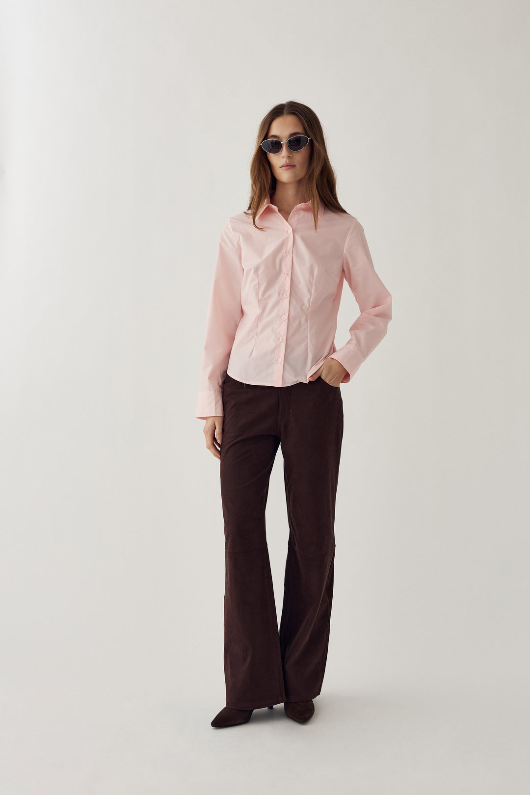 Loyce Shirt, Blush Pink