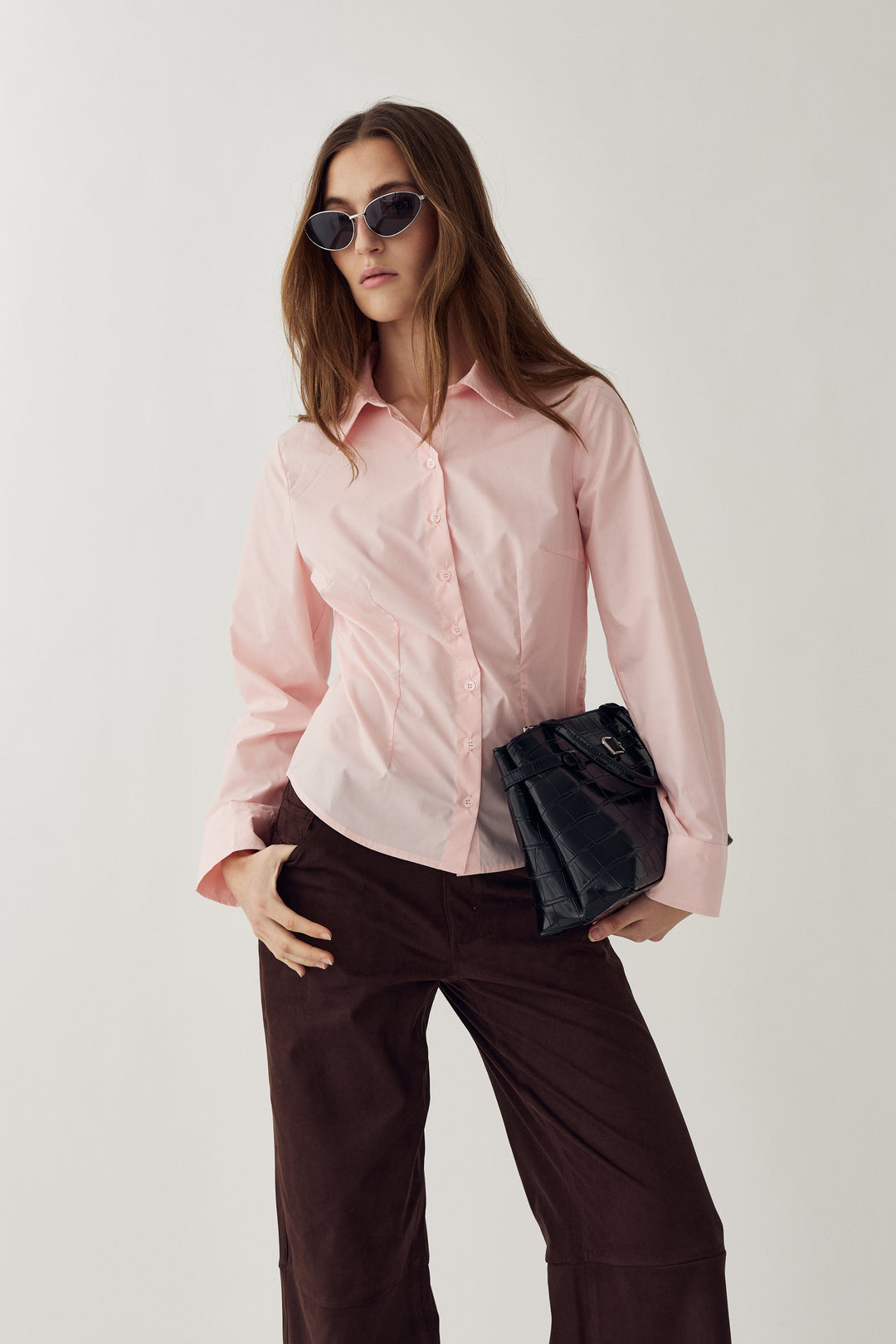 Loyce Shirt, Blush Pink