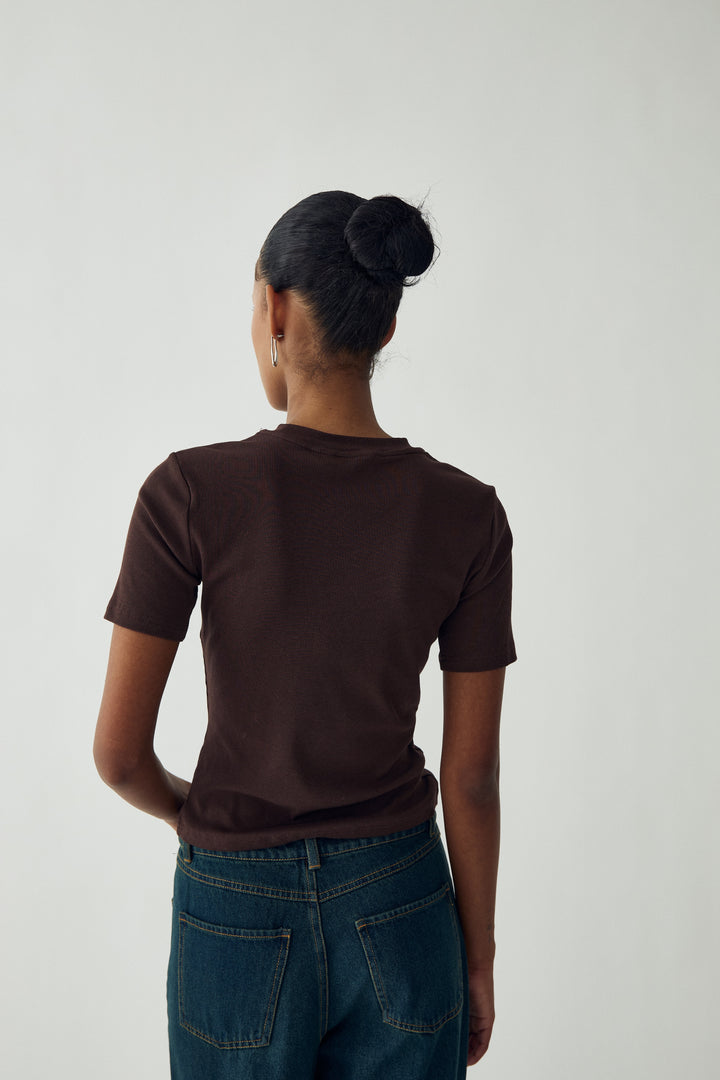 Neina Top - Chocolate