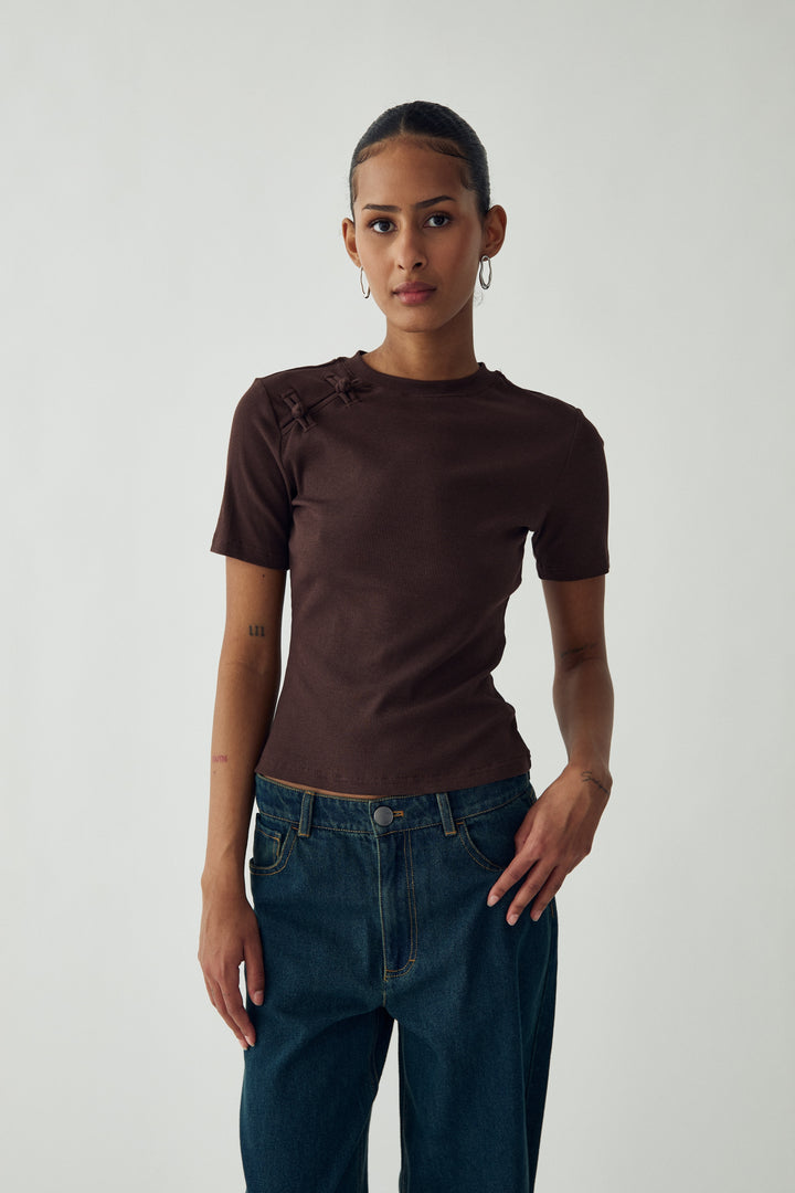Neina Top - Chocolate