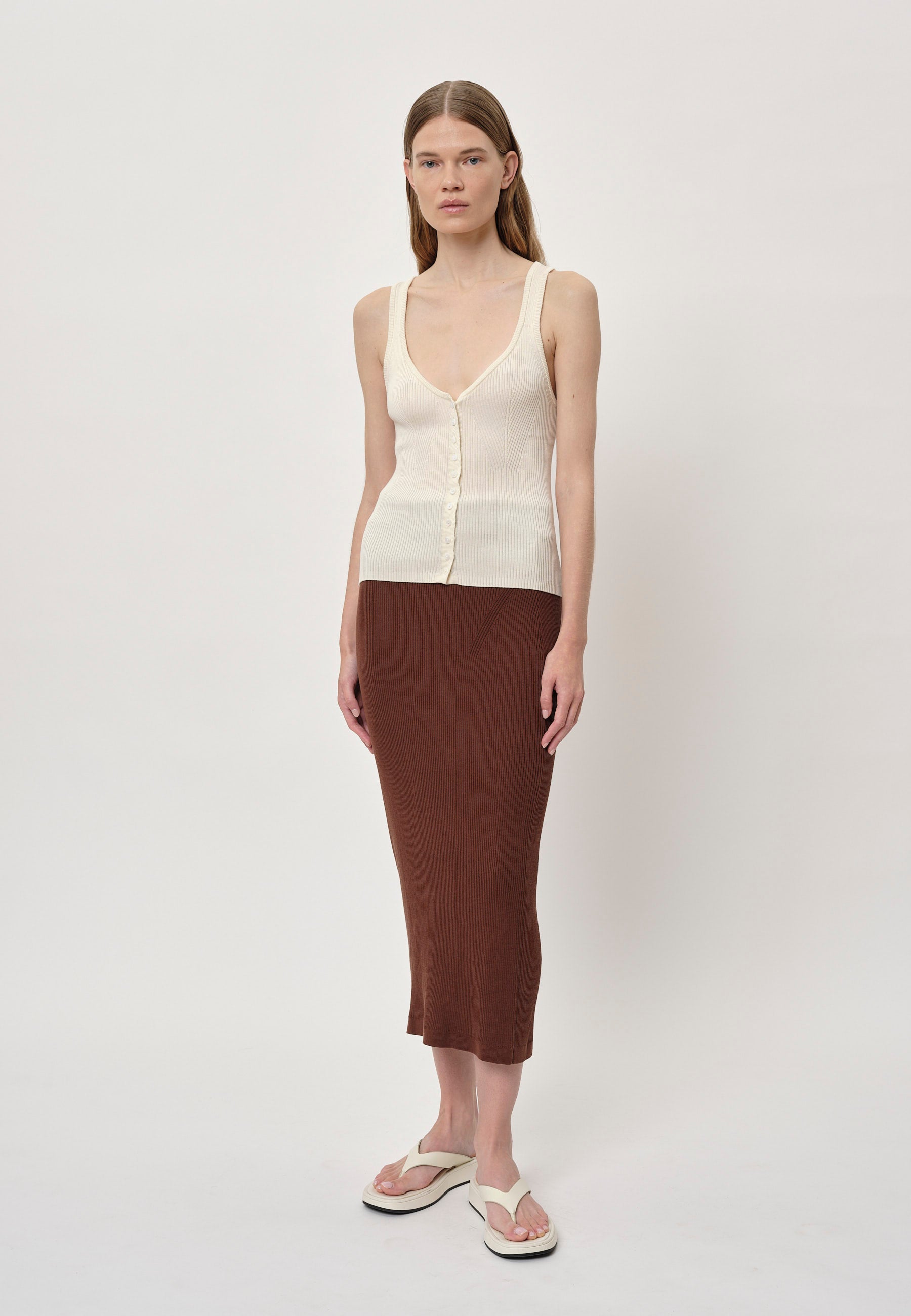 Nellie Knit Top, Creme