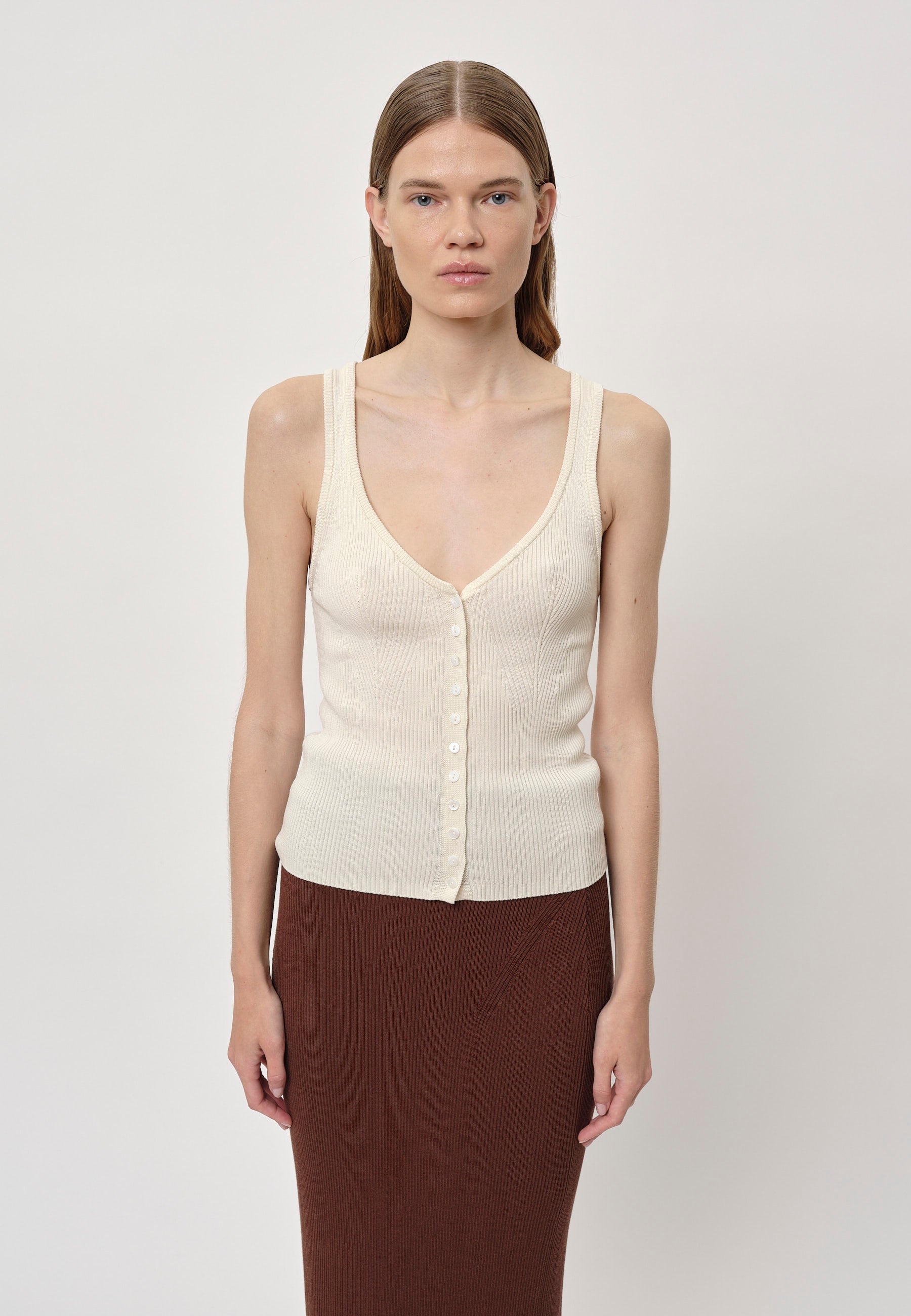 Nellie Knit Top, Creme