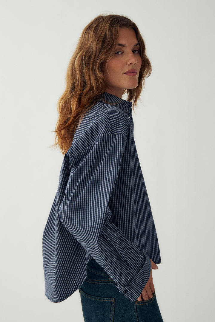 Marlon Shirt - Navy Check