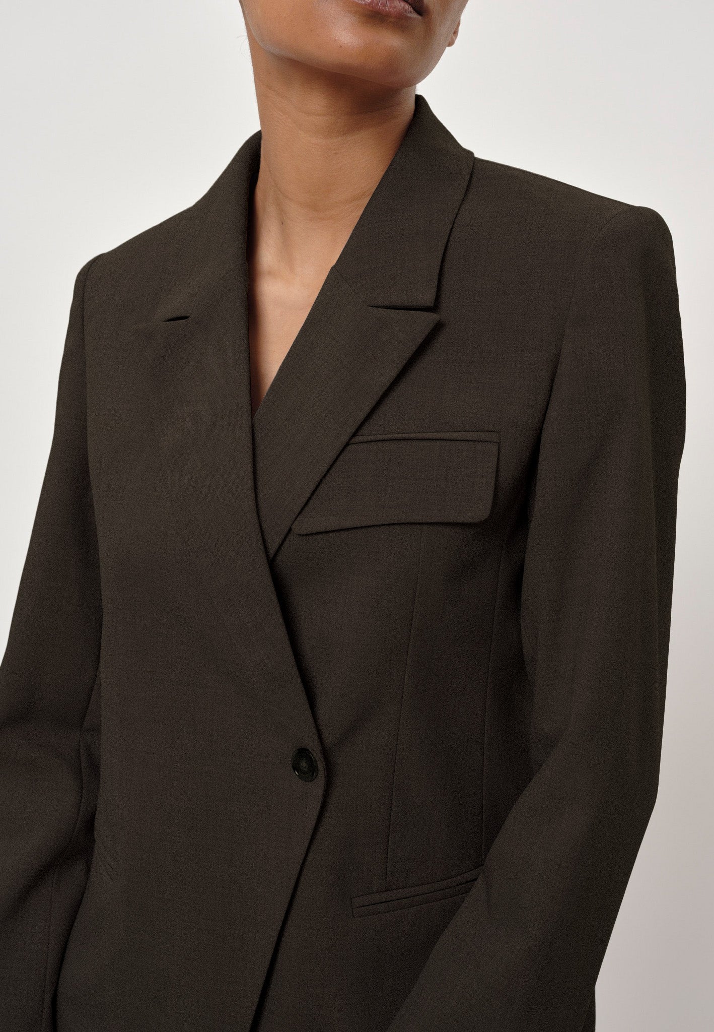 Oprah Reguar Blazer, Coffee Bean