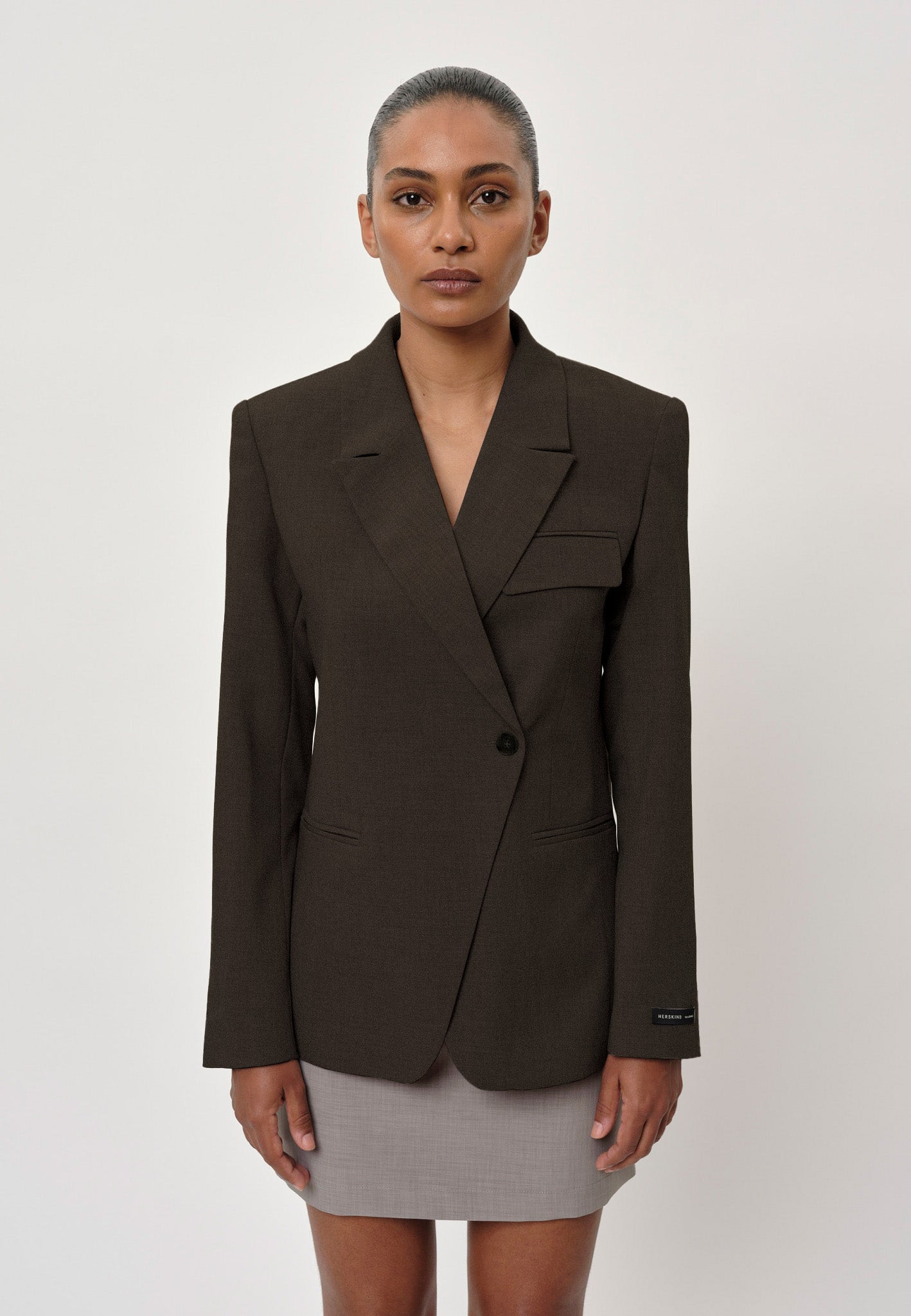 Oprah Reguar Blazer, Coffee Bean