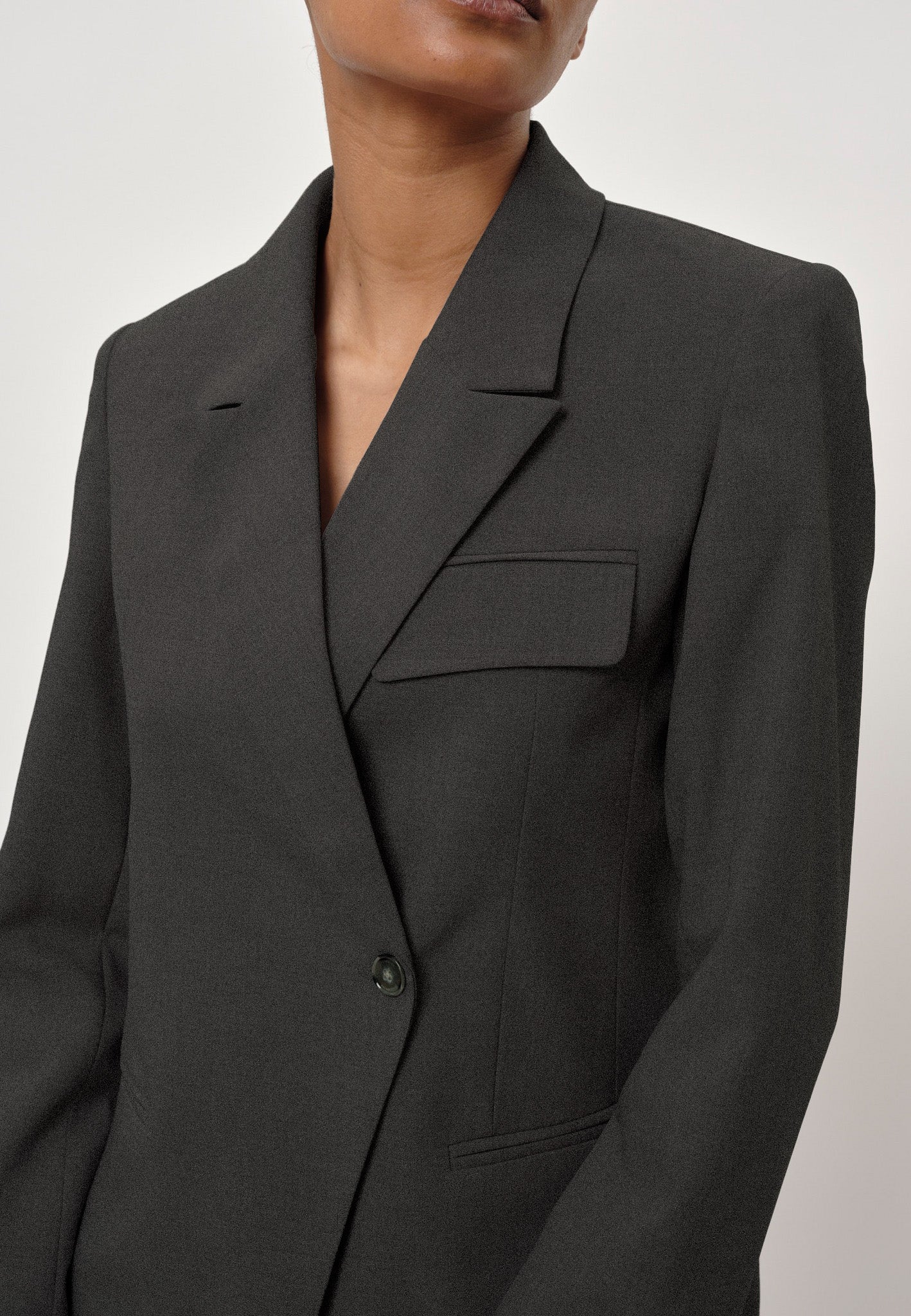 Oprah Reguar Blazer, Dark Grey