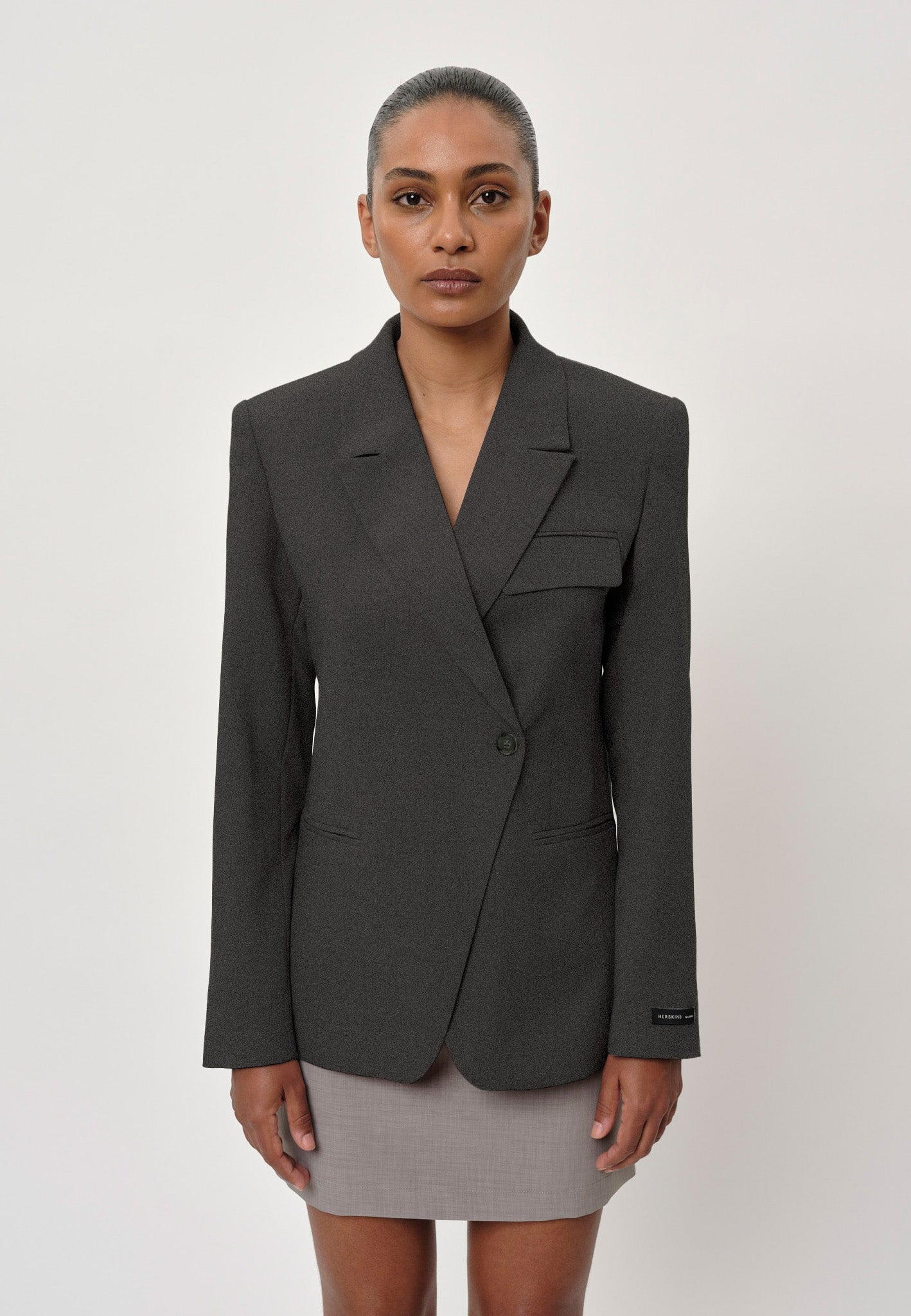 Oprah Reguar Blazer, Dark Grey
