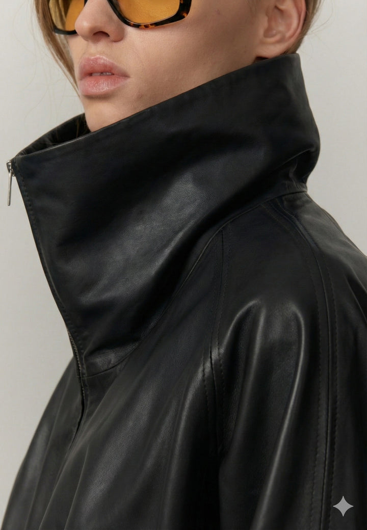 Oscar Leather Jacket - Black