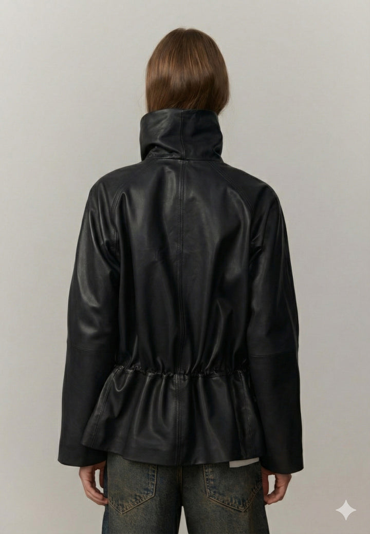 Oscar Leather Jacket - Black