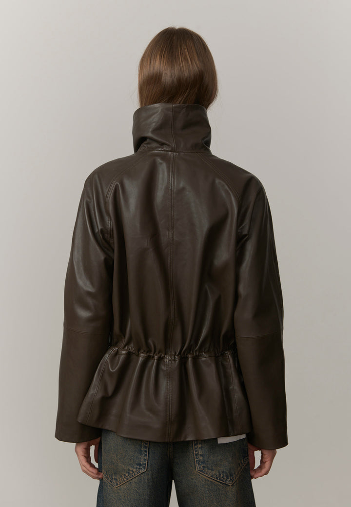 Oscar Leather Jacket - Earth