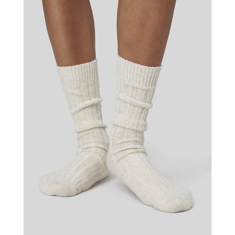Bodil Chunky Socks, Ivory