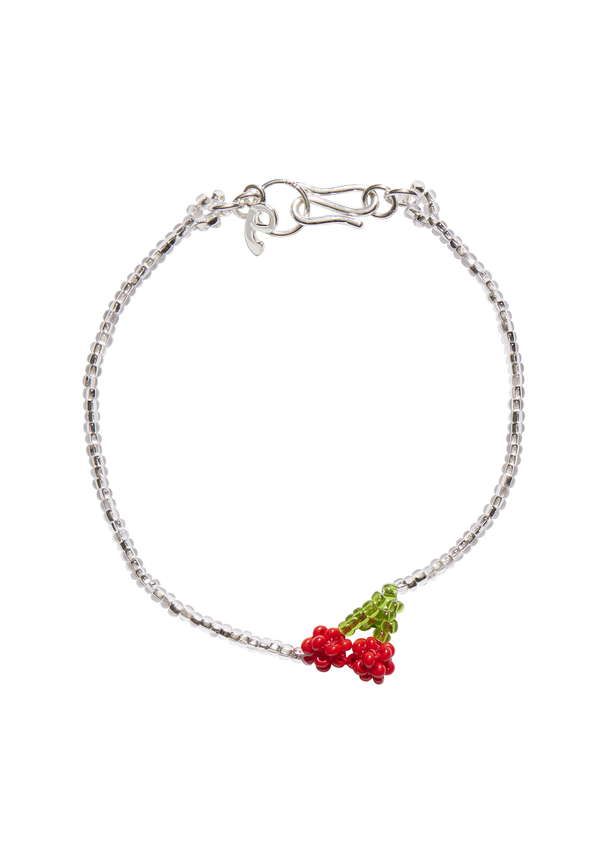 Mini Silver Cherry Bracelet