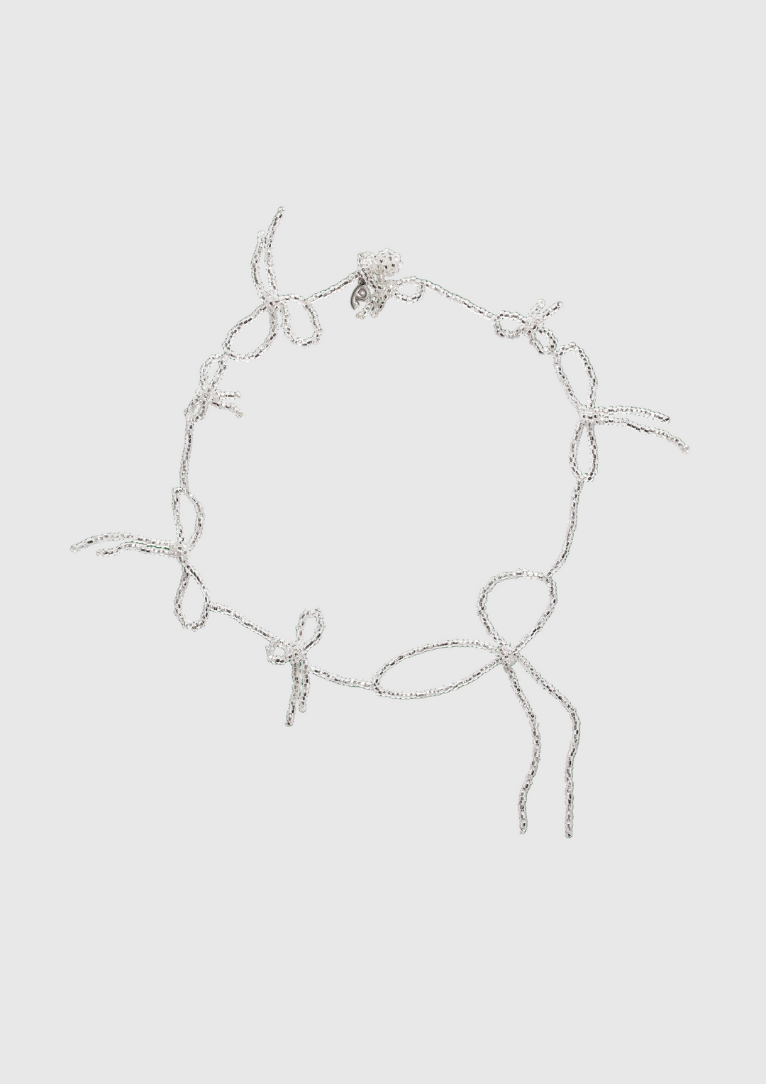 Multi Bow Necklace - Silver
