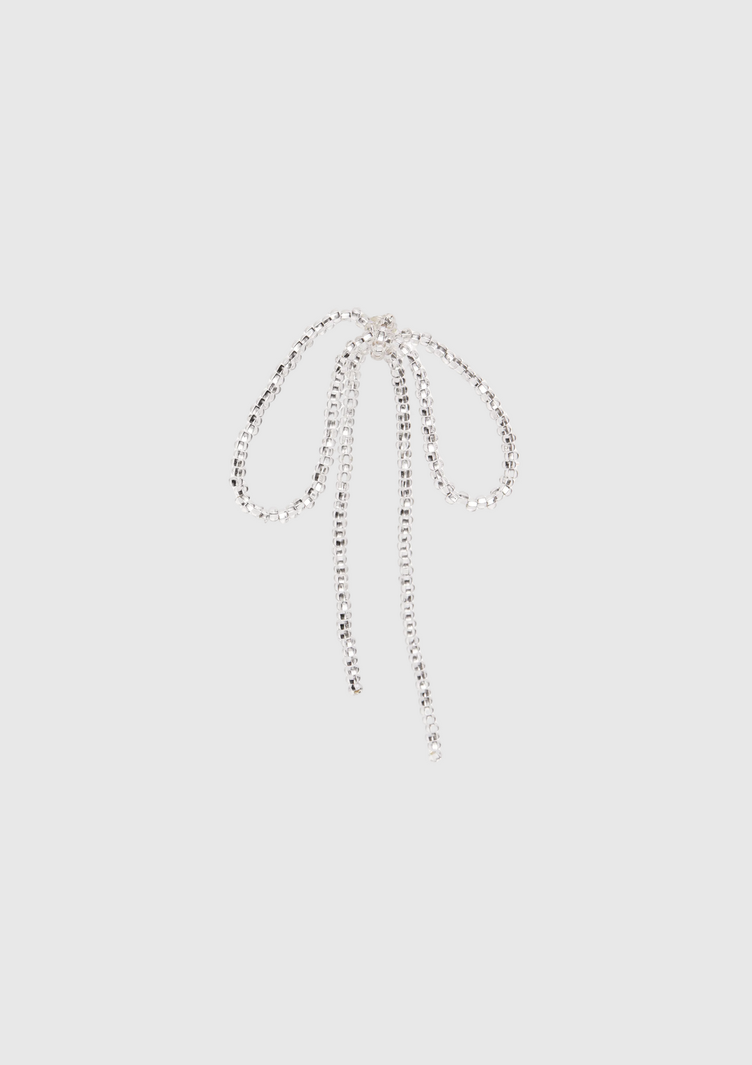 Sad Bow Ear Sticks - Silver