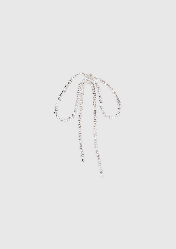 Sad Bow Ear Sticks - Silver