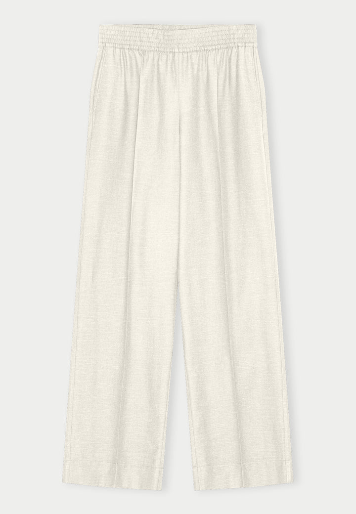 Pinky Mid Waist Pants, White