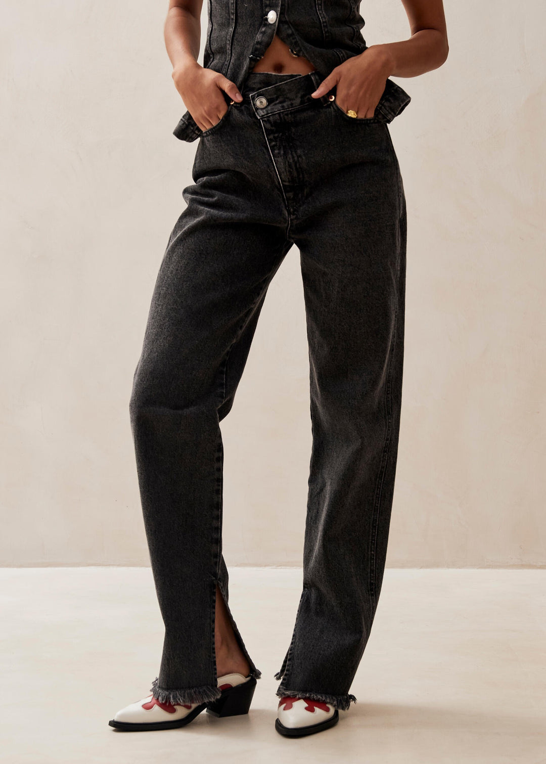 Pre-loved I Kansas Black Denim Pants