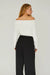 New Rib Off Shoulder, Off White