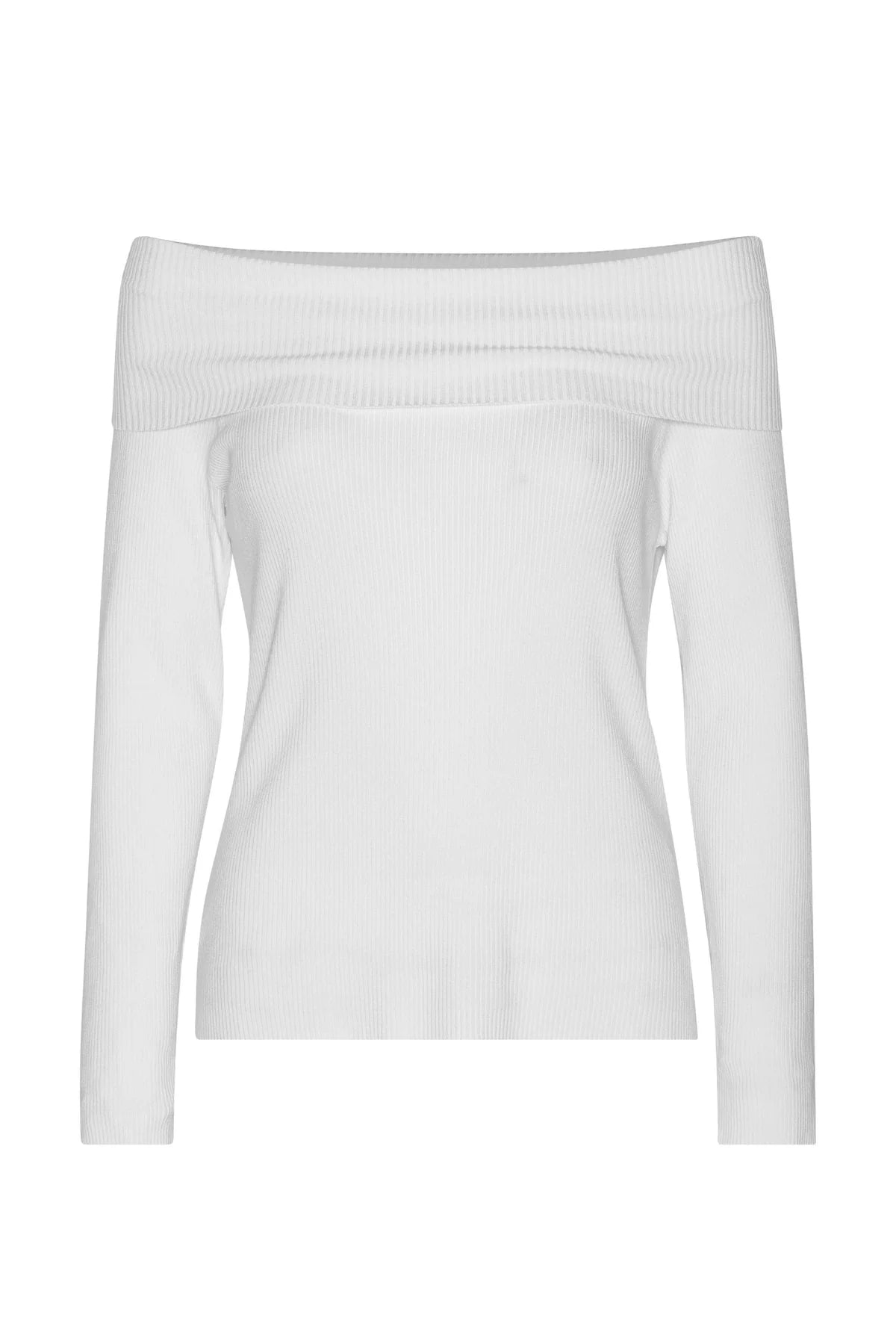 New Rib Off Shoulder, Off White