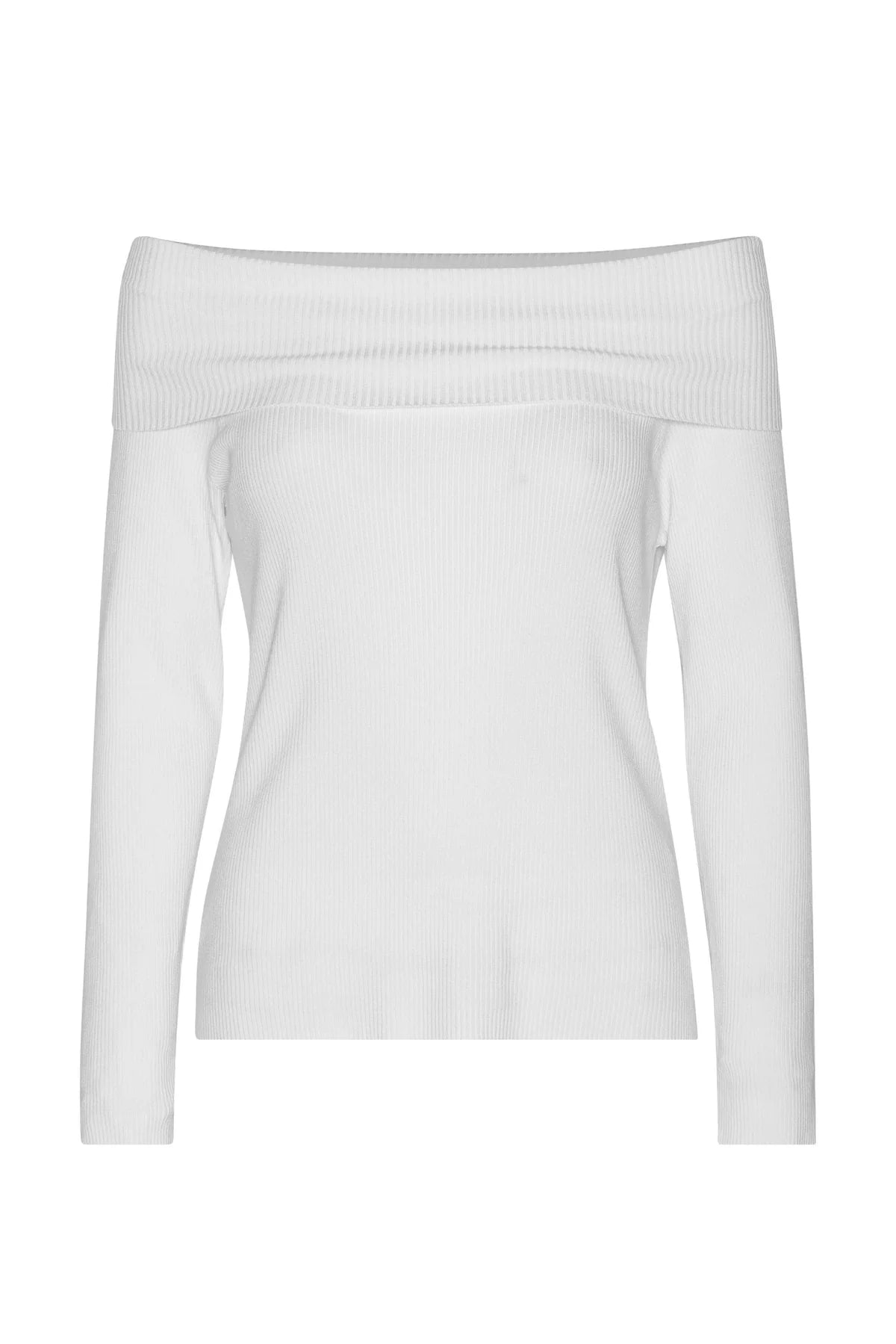 New Rib Off Shoulder, Off White