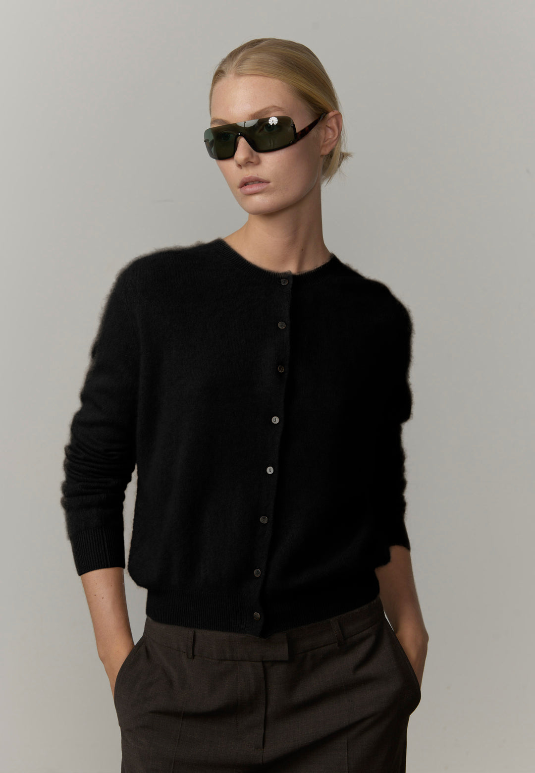 Roselle Knit Cardigan - Black