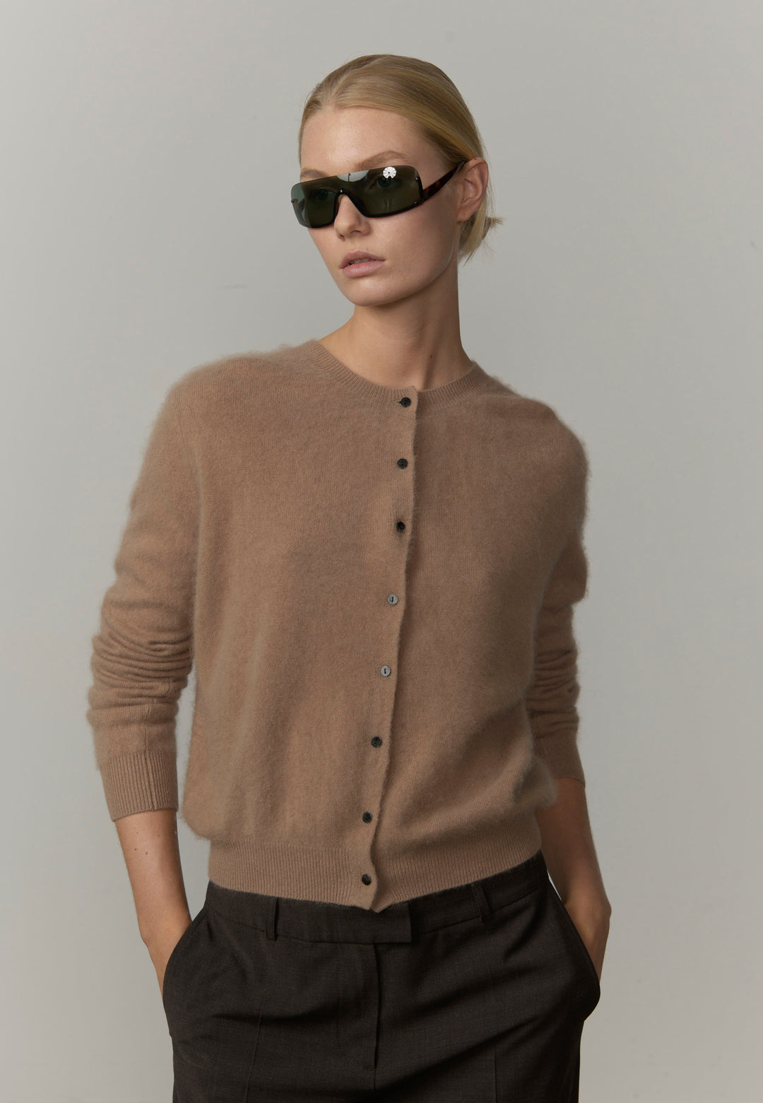 Roselle Knit Cardigan - Croissant