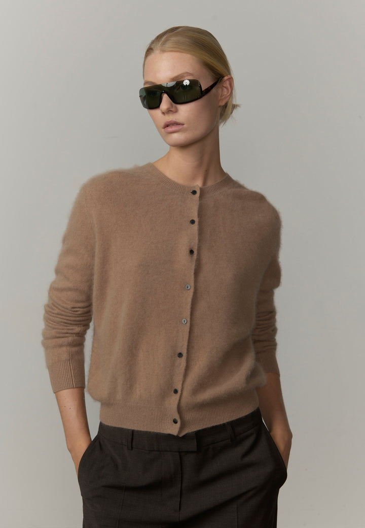 Roselle Knit Cardigan - Croissant