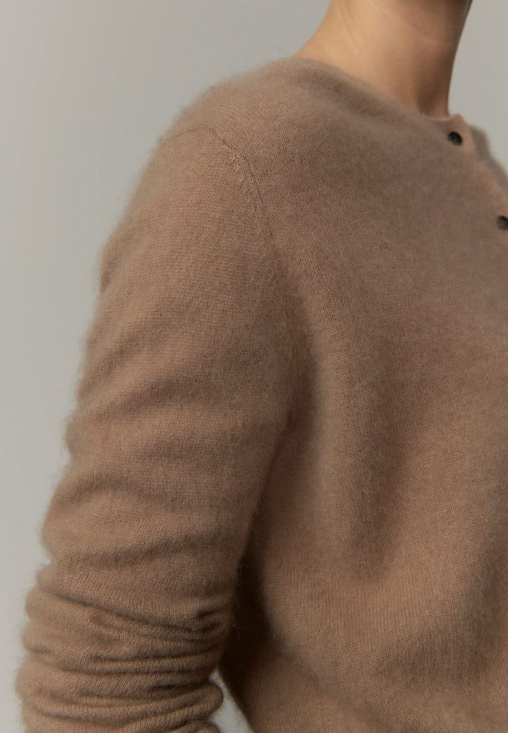 Roselle Knit Cardigan - Croissant