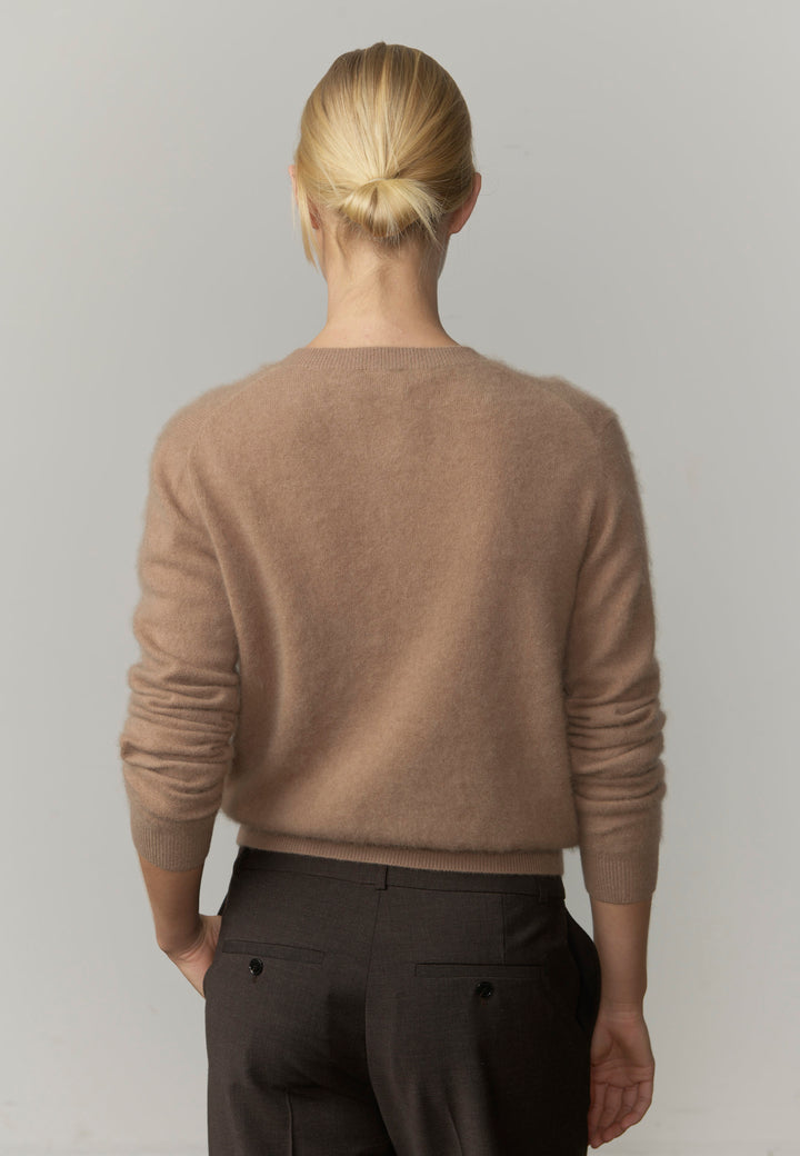 Roselle Knit Cardigan - Croissant