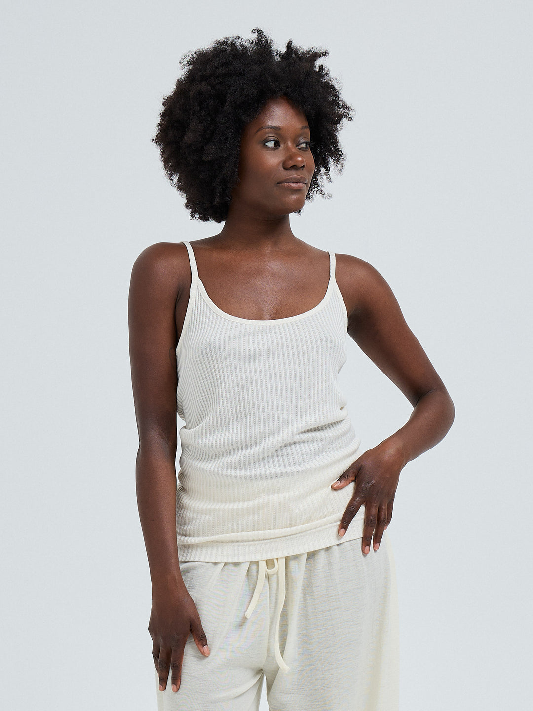 Silky Sofia Top, Off-White