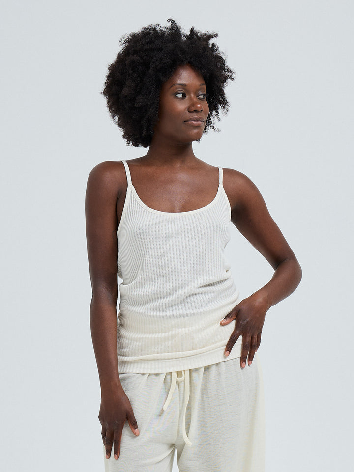 Silky Sofia Top, Off-White