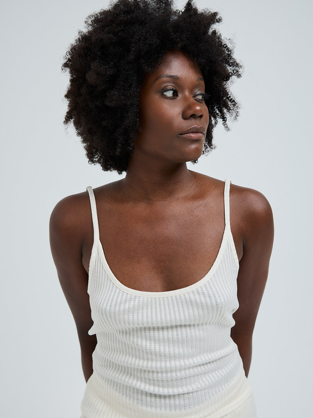 Silky Sofia Top, Off-White