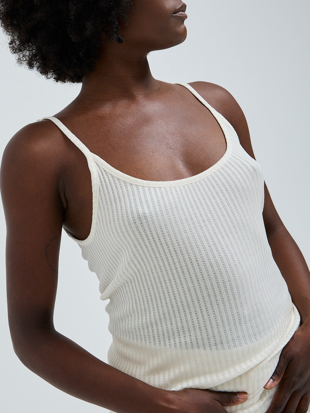Silky Sofia Top, Off-White