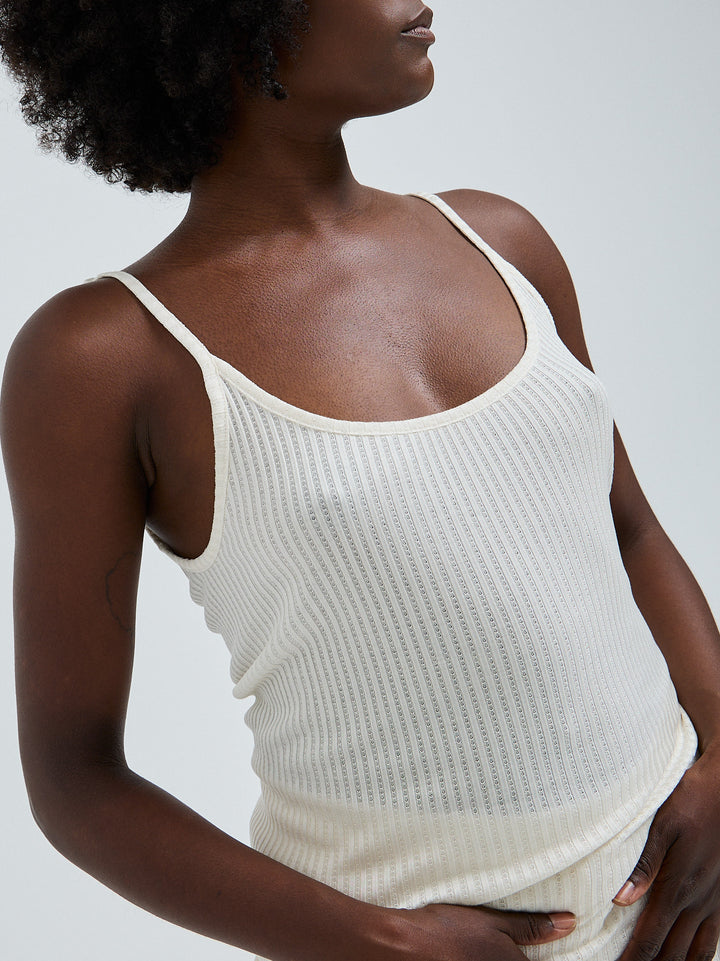Silky Sofia Top, Off-White