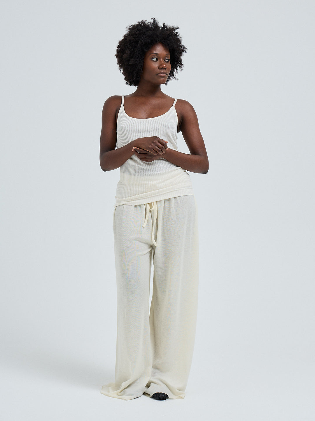 Silky Sofia Top, Off-White
