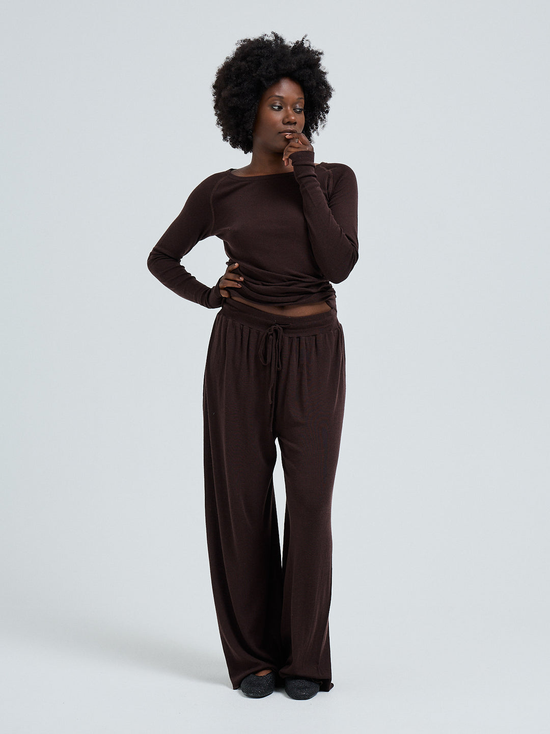 Woolen Barbera - Dark Brown