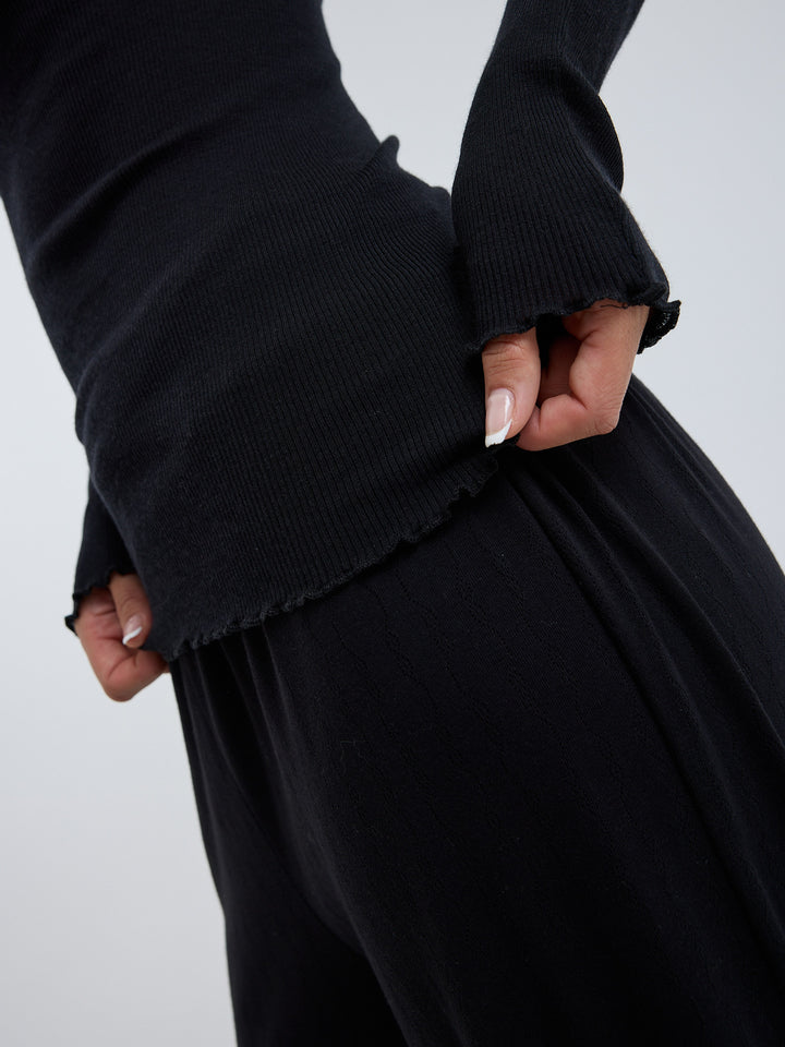 Wooly Long Sleeve, Black