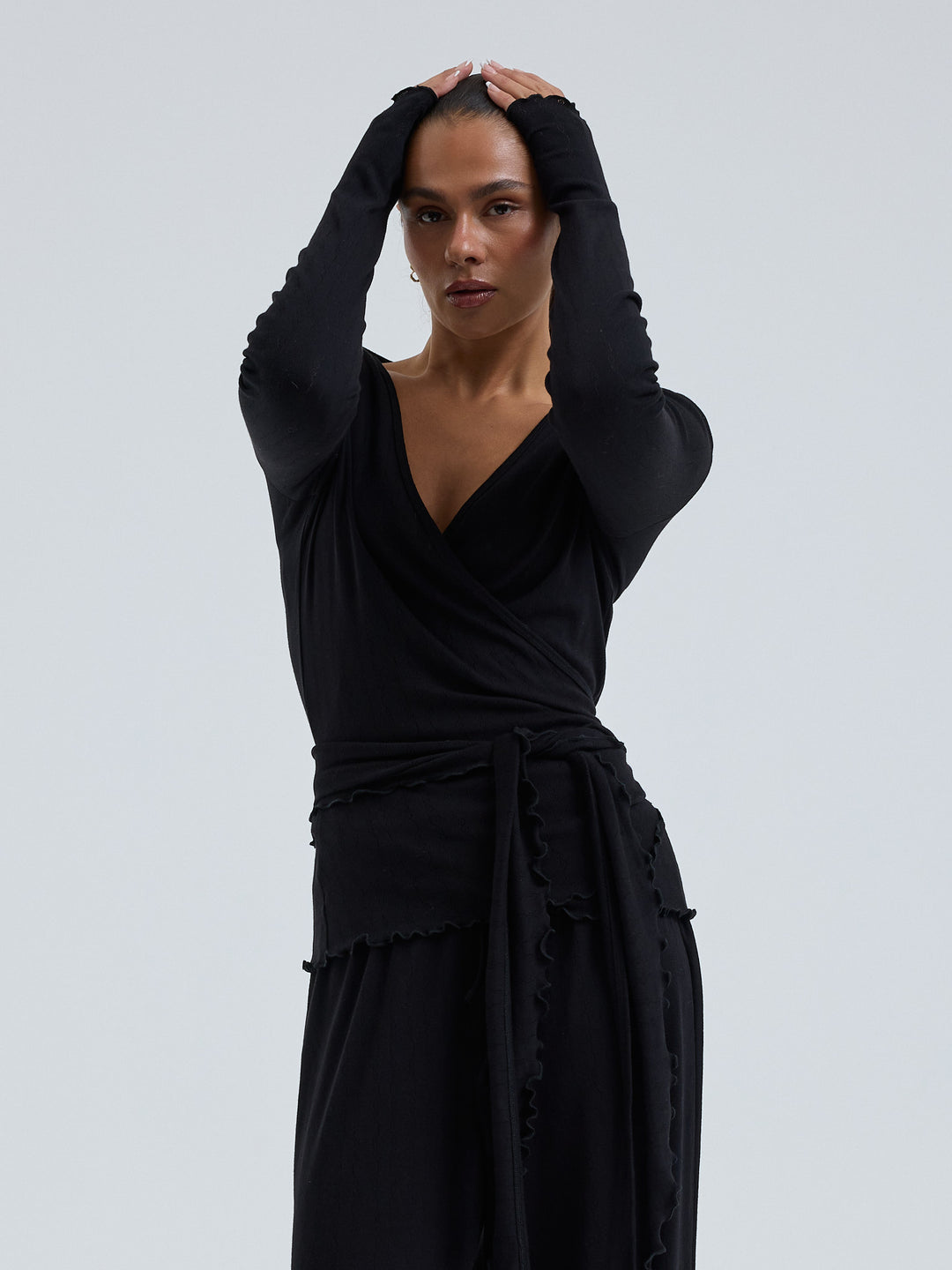Jacquard Wrap, Black