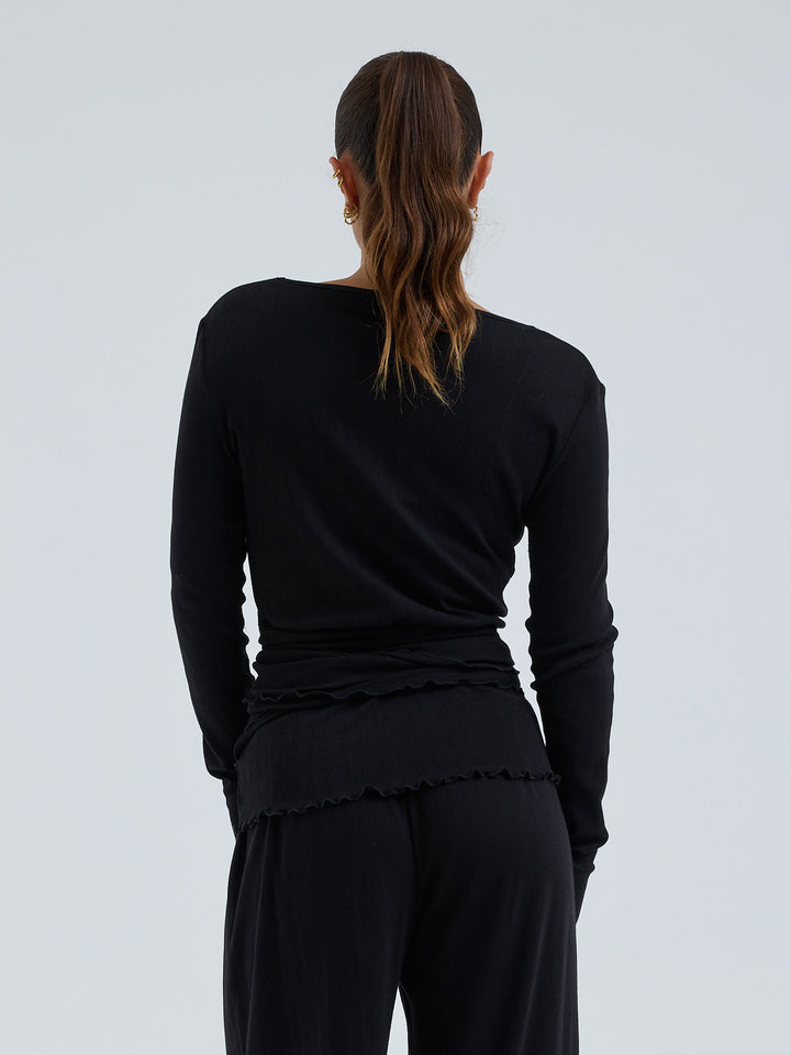 Jacquard Wrap, Black
