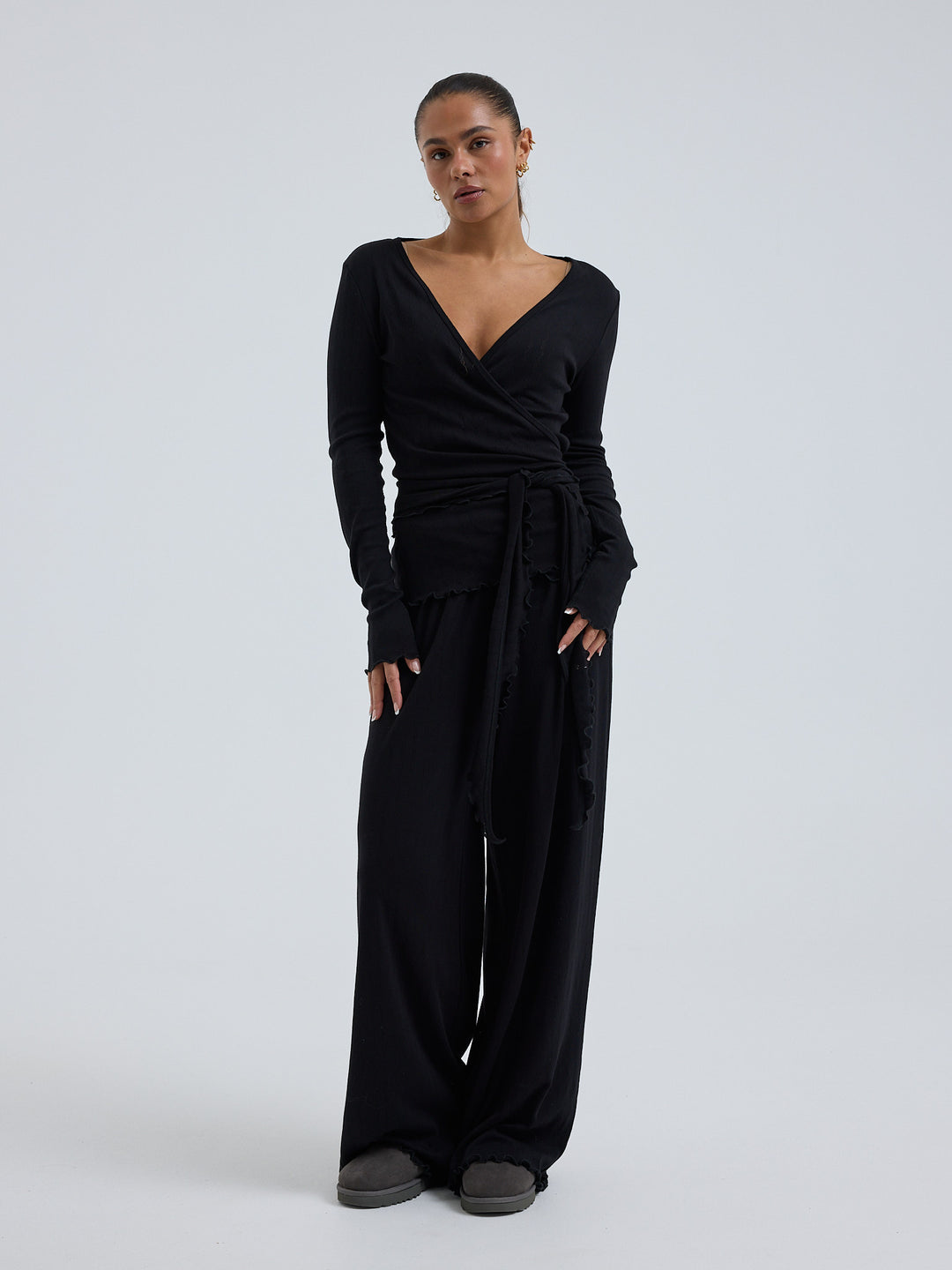 Jacquard Wrap, Black